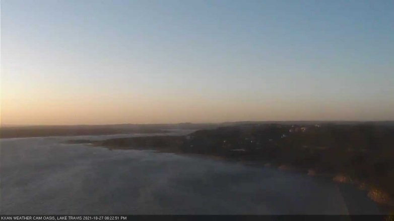 Lake Travis webcam, October 27, 2021 6:25 PM CT