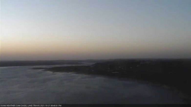 Lake Travis webcam, October 27, 2021 6:45 PM CT