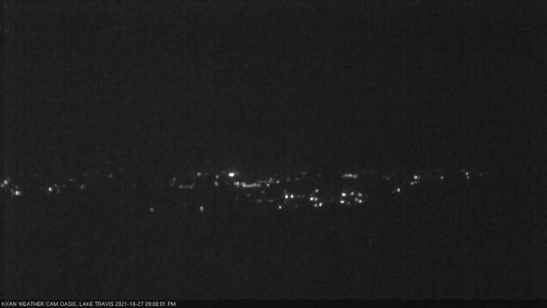 Lake Travis webcam, October 27, 2021 9:00 PM CT