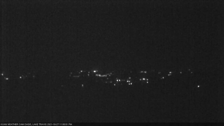 Lake Travis webcam, October 27, 2021 11:00 PM CT