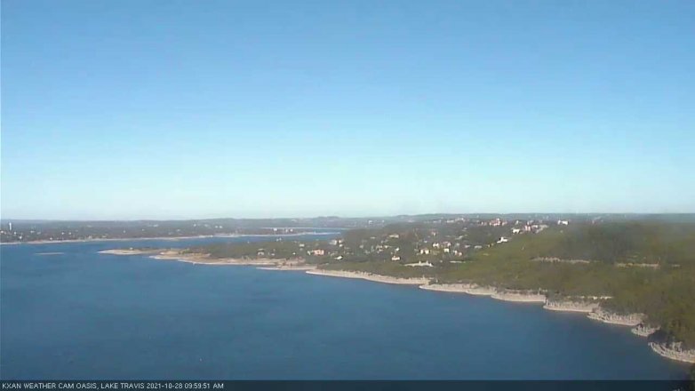 Lake Travis webcam, October 28, 2021 10:00 AM CT