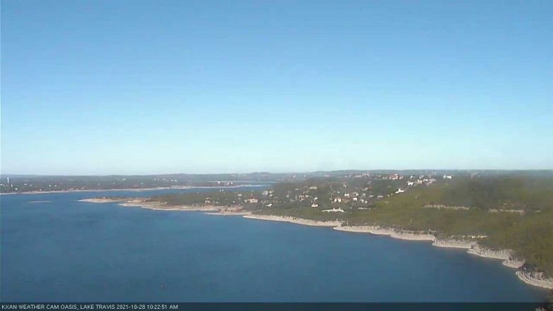 Lake Travis webcam, October 28, 2021 10:25 AM CT