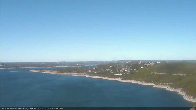 Lake Travis webcam, October 28, 2021 11:25 AM CT