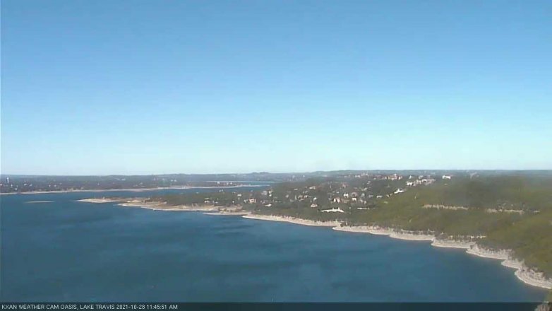 Lake Travis webcam, October 28, 2021 11:45 AM CT