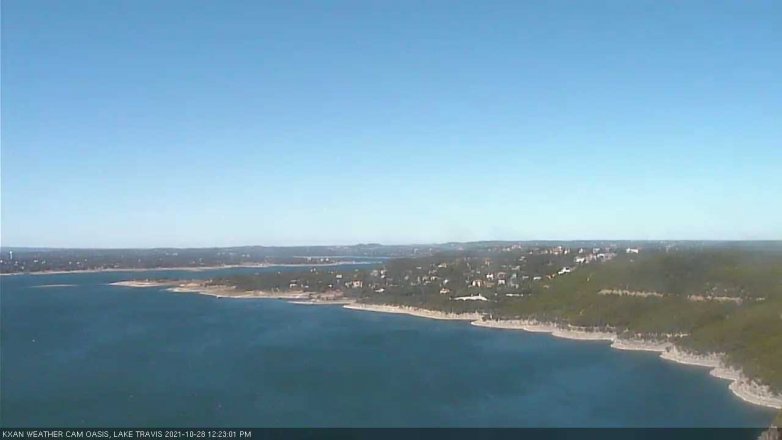 Lake Travis webcam, October 28, 2021 12:25 PM CT