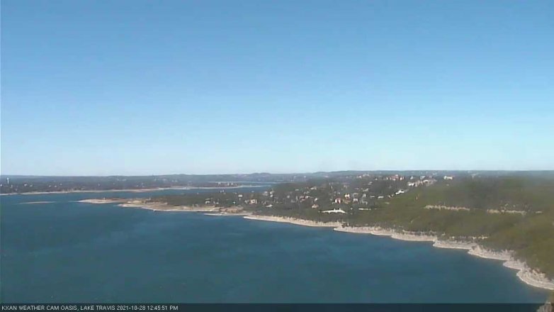 Lake Travis webcam, October 28, 2021 12:45 PM CT