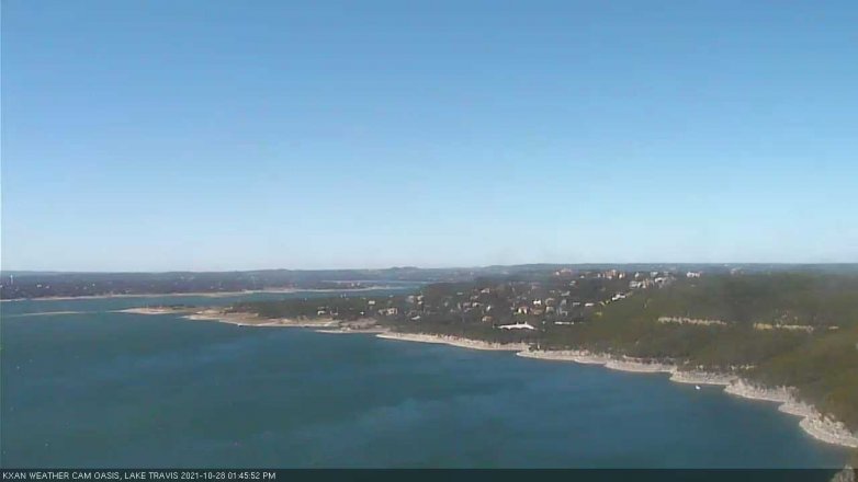 Lake Travis webcam, October 28, 2021 1:45 PM CT
