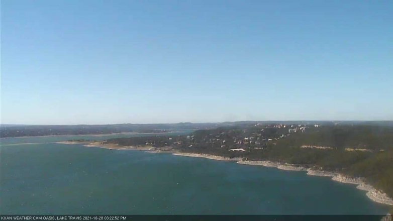 Lake Travis webcam, October 28, 2021 3:25 PM CT