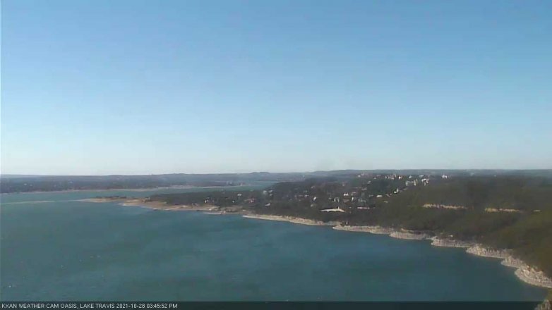 Lake Travis webcam, October 28, 2021 3:45 PM CT