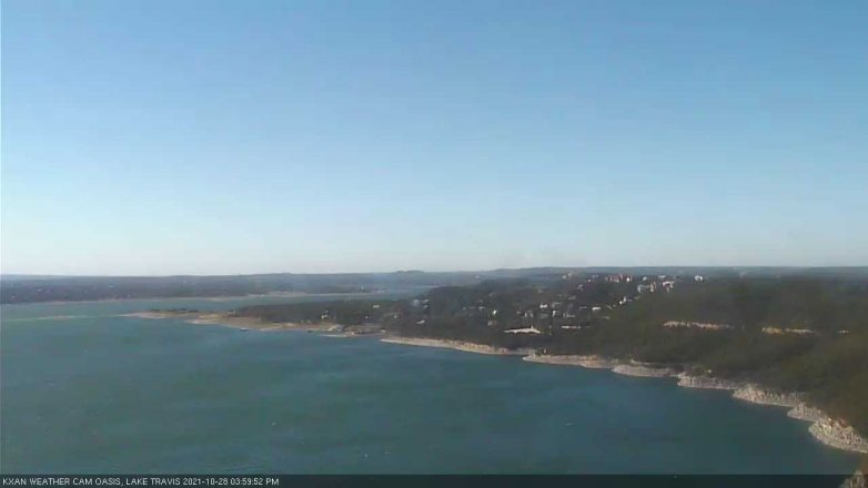 Lake Travis webcam, October 28, 2021 4:00 PM CT