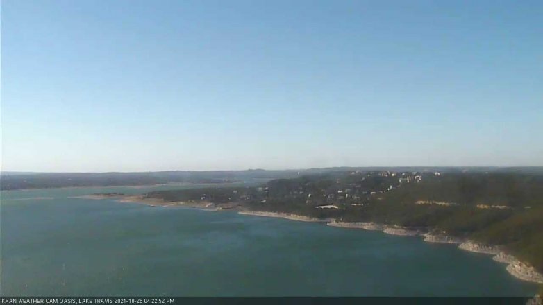 Lake Travis webcam, October 28, 2021 4:25 PM CT