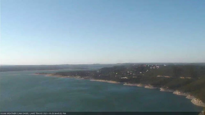Lake Travis webcam, October 28, 2021 4:45 PM CT