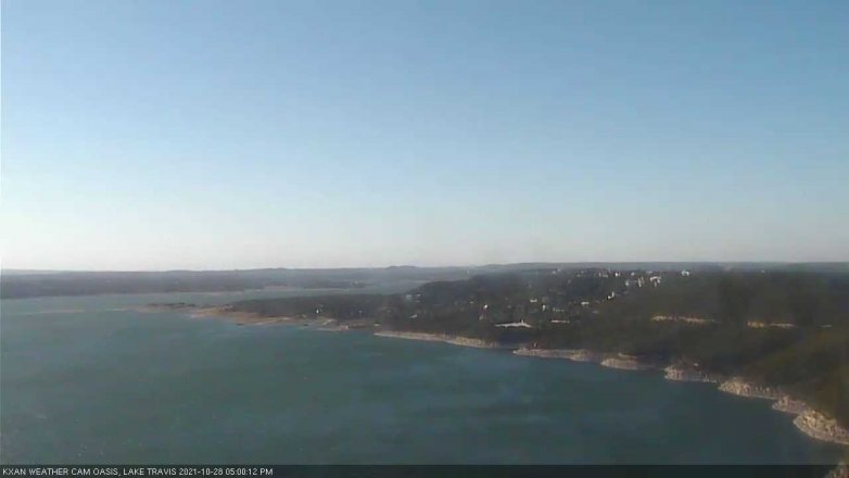 Lake Travis webcam, October 28, 2021 5:00 PM CT