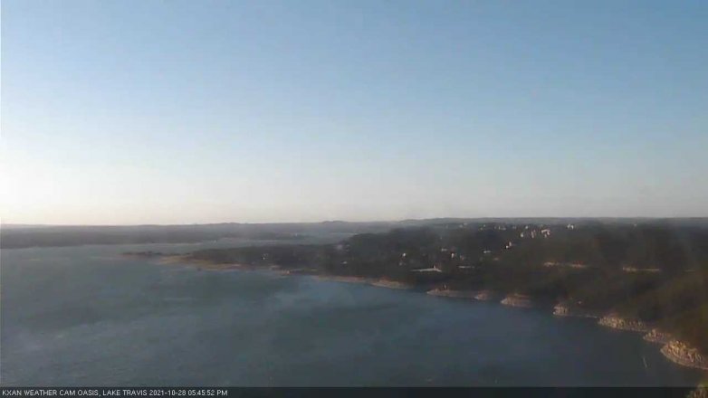 Lake Travis webcam, October 28, 2021 5:45 PM CT