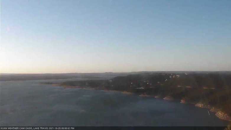 Lake Travis webcam, October 28, 2021 6:00 PM CT