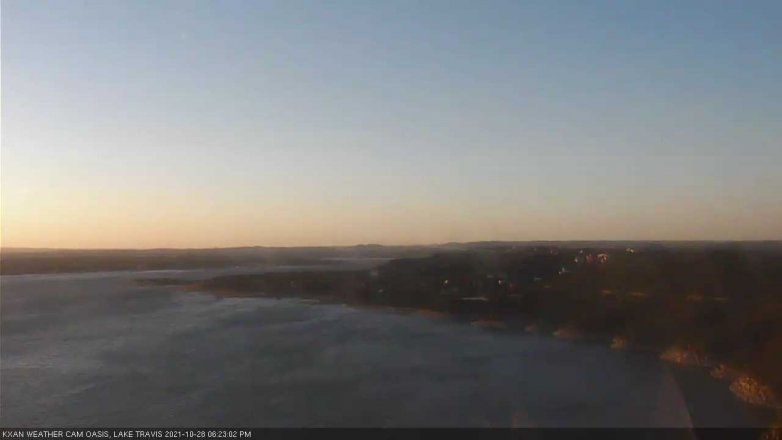 Lake Travis webcam, October 28, 2021 6:25 PM CT