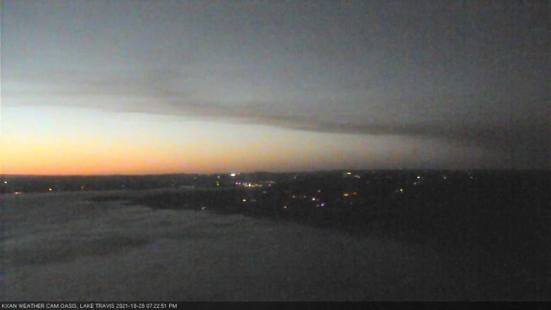 Lake Travis webcam, October 28, 2021 7:25 PM CT