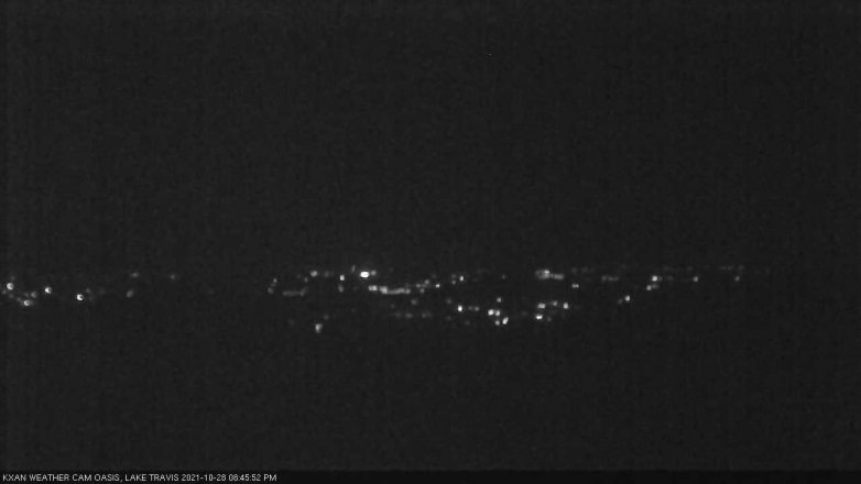 Lake Travis webcam, October 28, 2021 8:45 PM CT