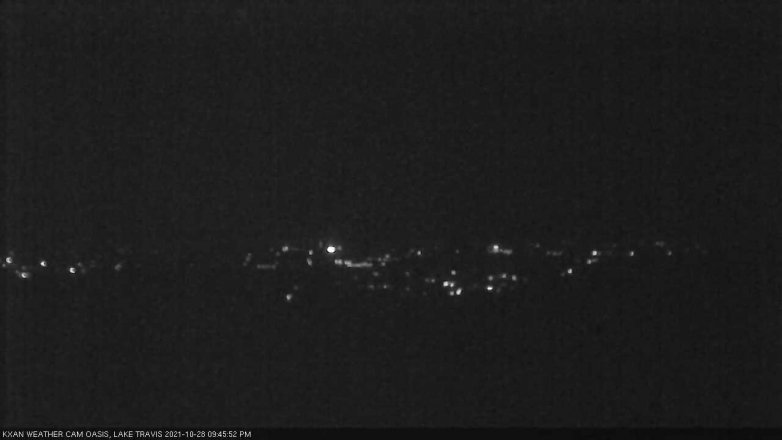 Lake Travis webcam, October 28, 2021 9:45 PM CT