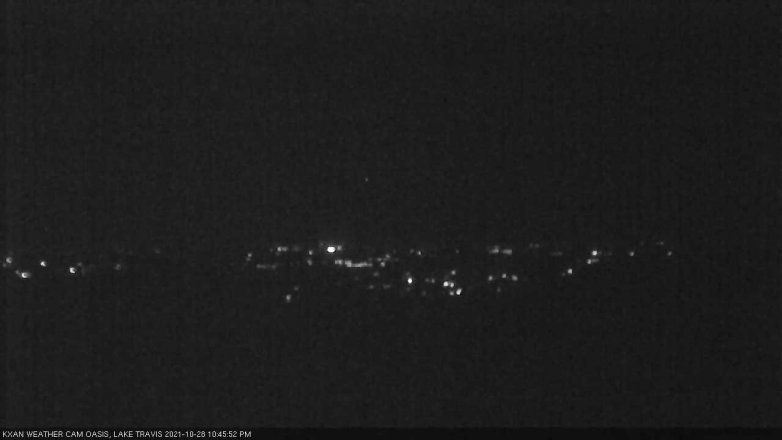 Lake Travis webcam, October 28, 2021 10:45 PM CT