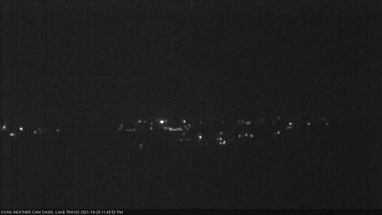Lake Travis webcam, October 28, 2021 11:45 PM CT