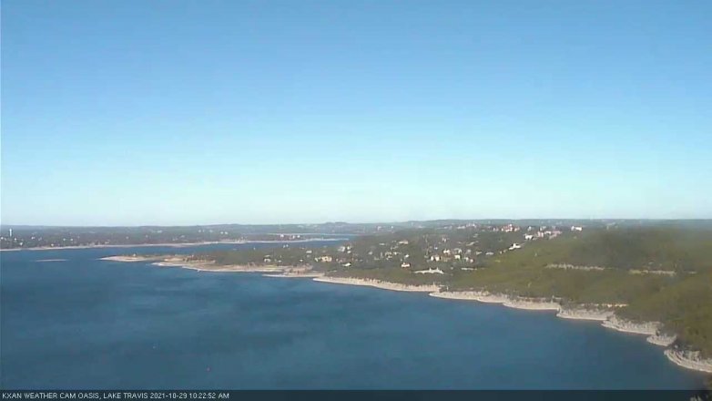 Lake Travis webcam, October 29, 2021 10:25 AM CT