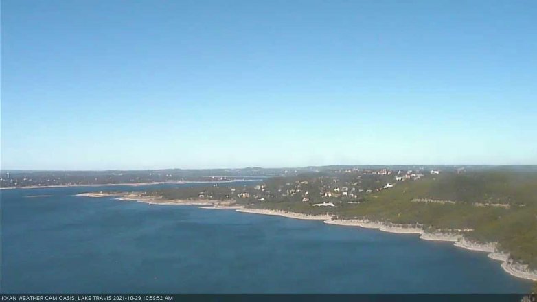 Lake Travis webcam, October 29, 2021 11:00 AM CT