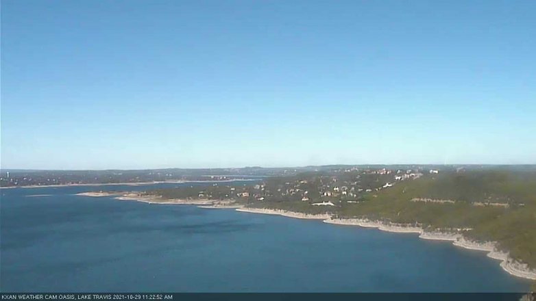Lake Travis webcam, October 29, 2021 11:25 AM CT