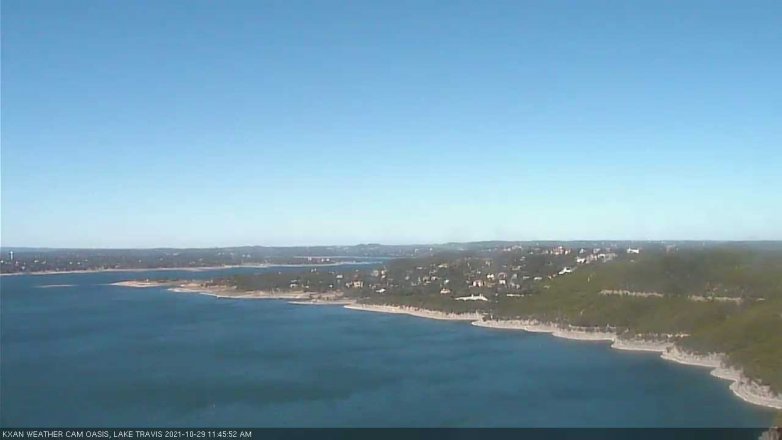 Lake Travis webcam, October 29, 2021 11:45 AM CT