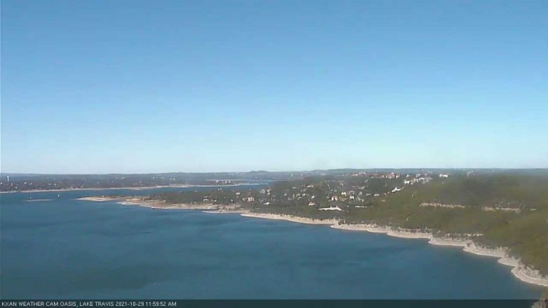 Lake Travis webcam, October 29, 2021 12:00 PM CT