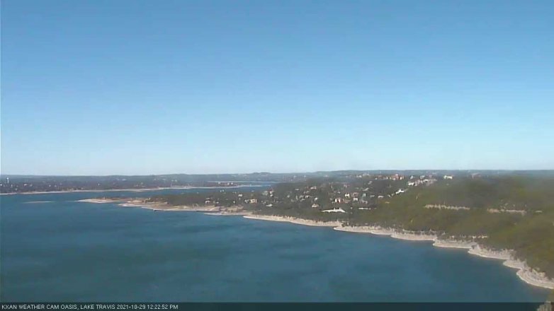 Lake Travis webcam, October 29, 2021 12:25 PM CT