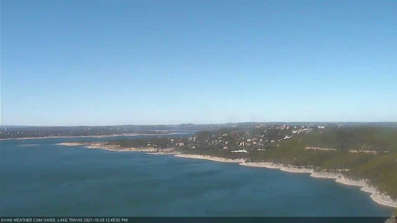 Lake Travis webcam, October 29, 2021 12:45 PM CT