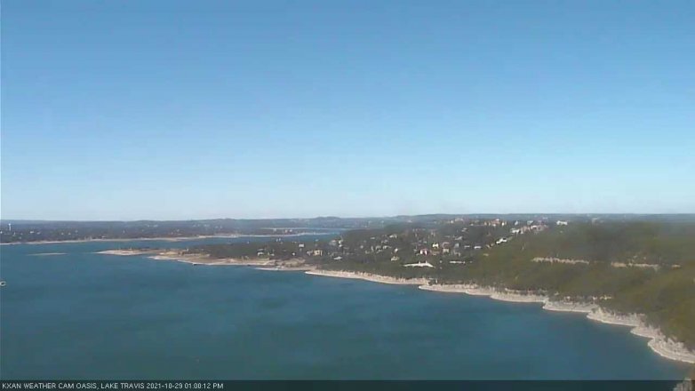 Lake Travis webcam, October 29, 2021 1:00 PM CT