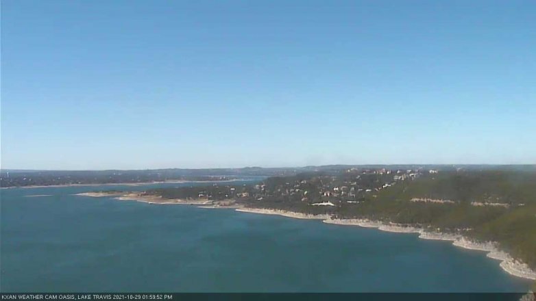Lake Travis webcam, October 29, 2021 2:00 PM CT