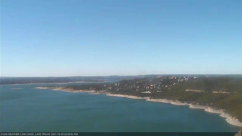 Lake Travis webcam, October 29, 2021 2:45 PM CT