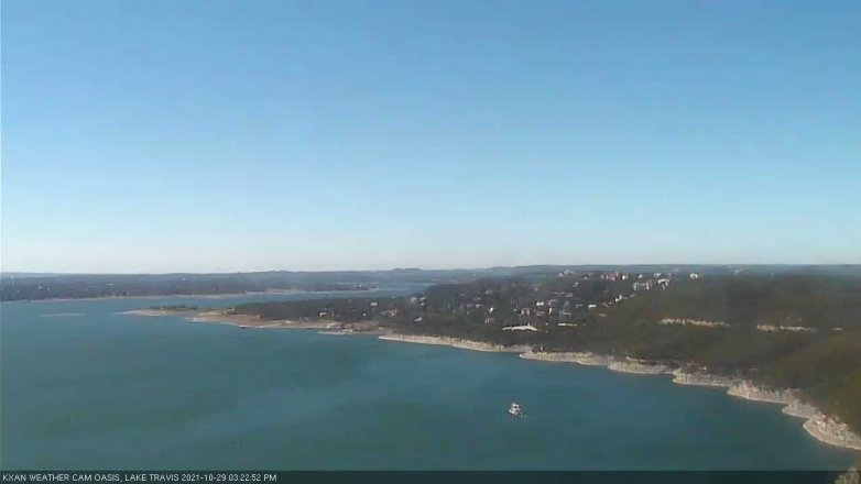 Lake Travis webcam, October 29, 2021 3:25 PM CT