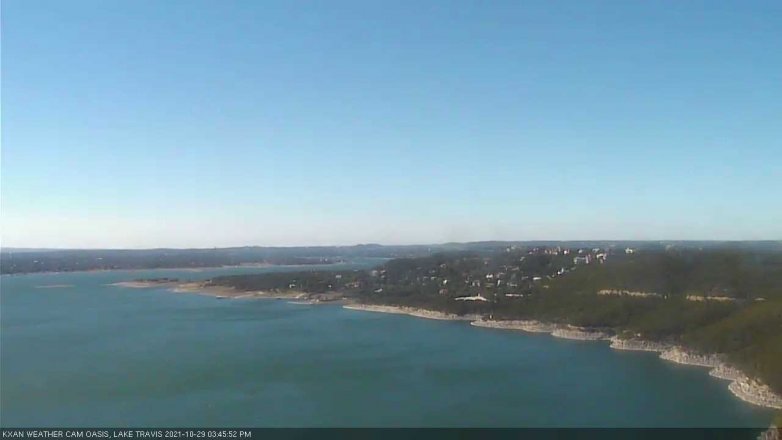 Lake Travis webcam, October 29, 2021 3:45 PM CT