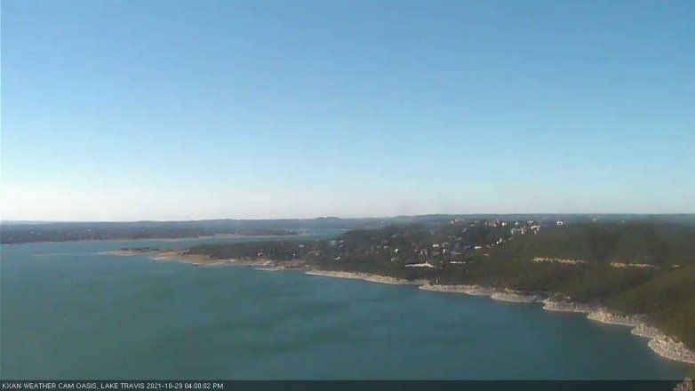Lake Travis webcam, October 29, 2021 4:00 PM CT