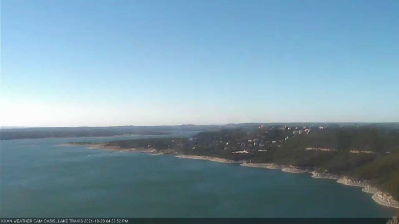 Lake Travis webcam, October 29, 2021 4:25 PM CT