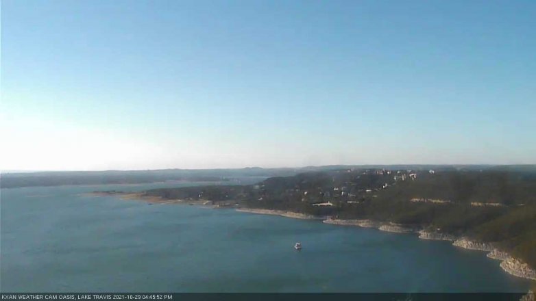 Lake Travis webcam, October 29, 2021 4:45 PM CT