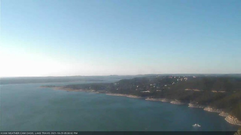 Lake Travis webcam, October 29, 2021 5:00 PM CT