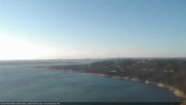 Lake Travis webcam, October 29, 2021 5:25 PM CT