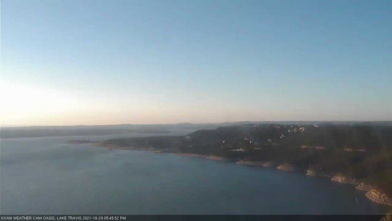 Lake Travis webcam, October 29, 2021 5:45 PM CT