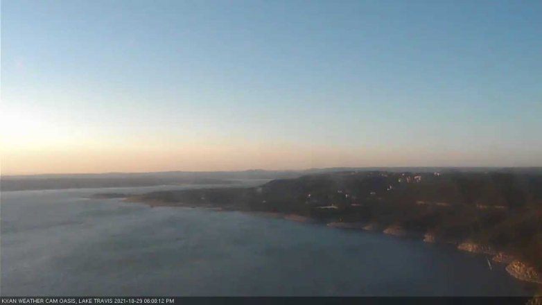 Lake Travis webcam, October 29, 2021 6:00 PM CT