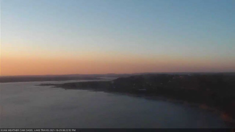 Lake Travis webcam, October 29, 2021 6:25 PM CT