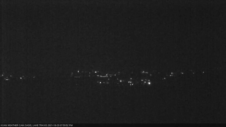 Lake Travis webcam, October 29, 2021 8:00 PM CT