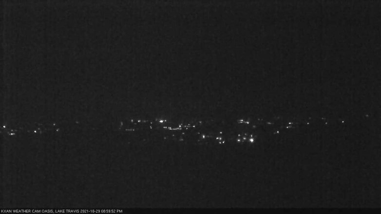 Lake Travis webcam, October 29, 2021 9:00 PM CT