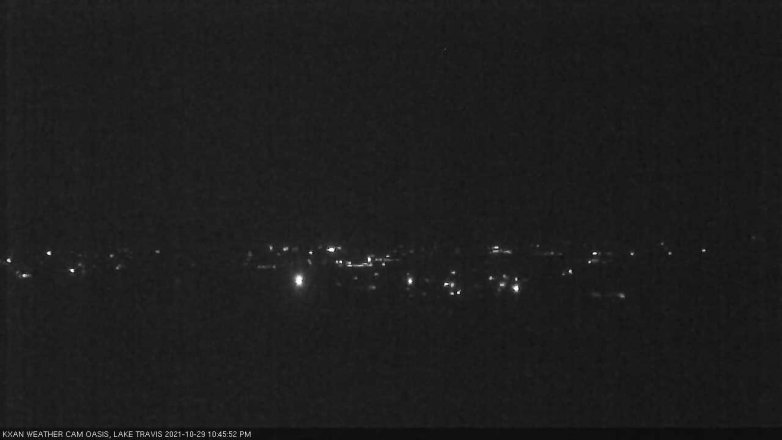 Lake Travis webcam, October 29, 2021 10:45 PM CT