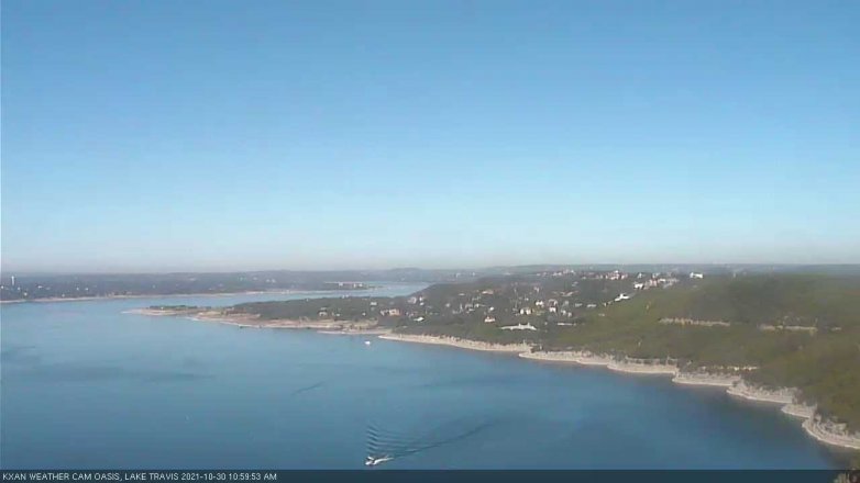 Lake Travis webcam, October 30, 2021 11:00 AM CT