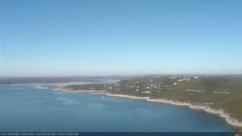 Lake Travis webcam, October 30, 2021 11:25 AM CT